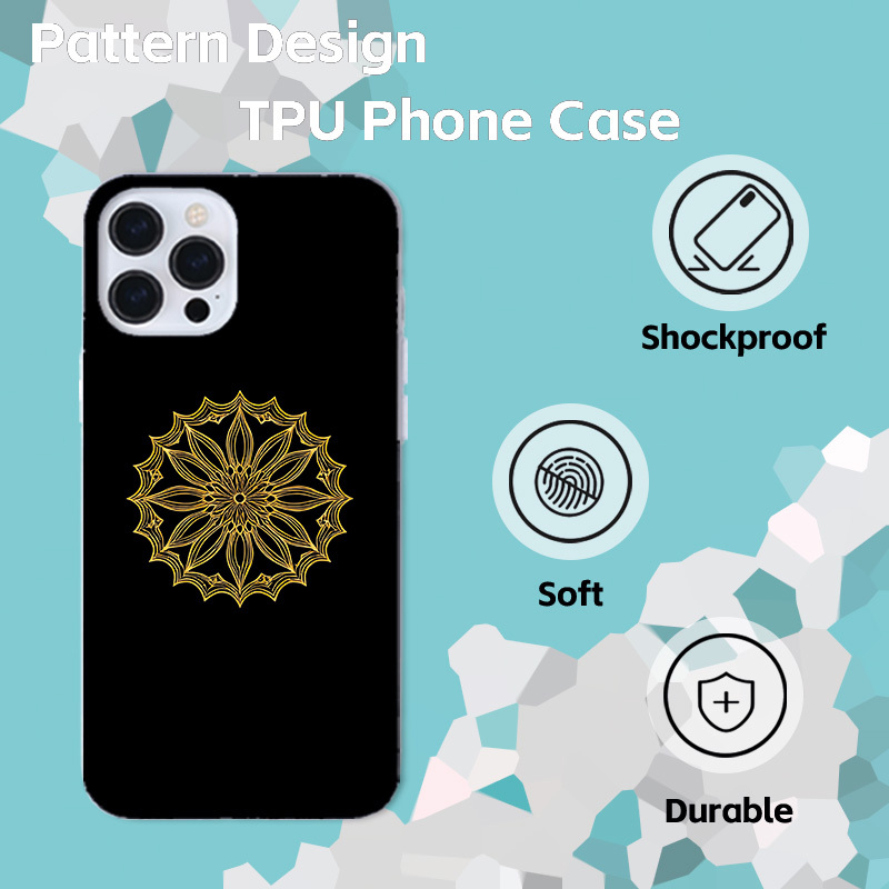 Chic Golden Patterns Unisex Silicone Watch Set, Gift Box